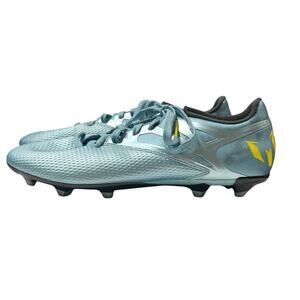 Adidas Messi 15.3 FG AG Soccer Cleats (B26950) Metallic Ice & Yellow Sz 12